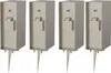 Novatool 4x Steckdosensäule 3-fach außen Silber gebürstet Produktbild-Vorschau 1