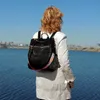 Cityrucksack Retro Rucksack Damen 3 in 1 Handtasche Mädchen Produktbild-Vorschau 2