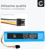 CELLONIC 1x Batteria per Aspirapolvere Compatibile con Anteprima dell’immagine prodotto 5