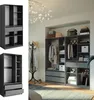 Vicco Kleiderschrank Elmo, 100 x 200 cm 2er Set, Anthrazit Produktbild-Vorschau 2