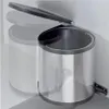 WESCO Poubelle à encastrer ronde - inox / noir, 13 litres Voir les images du produit 15