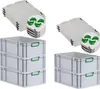 SparSet 5x Eurobox NextGen Color mit Auflagedeckel und Produktbild-Vorschau 1