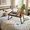 Relaxdays Tavolino per laptop da letto e divano, tavolino Anteprima dell’immagine prodotto 2