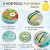 Rice Serviertablett mit Deckel - Türkis Zitrone Produktbild-Vorschau 5