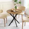 Runder Tisch 80cm, X-Beine, Bauernstil, Esstisch, für Produktbild-Vorschau 7