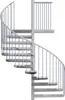 Spindeltreppe Ø 225 cm | Höhen: 414-431 cm | 21 Stufen, 2 Produktbild-Vorschau 1
