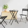 vidaXL Bistrotisch Anthrazit Ø 50 x 71 cm Produktbild-Vorschau 2