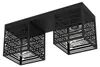 Eglo 900356 PIEDRITAS E27 2-fold plafoniera 515x180mm nero Anteprima dell’immagine prodotto 1