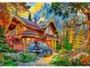 Rompecabezas de montaña con temática de aventuras: Cabaña y Vista previa de la imagen del producto 4