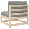 vidaXL Gartensofa ohne Armlehnen mit Kissen Massivholz Produktbild-Vorschau 7
