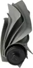 A close-up view of a gray brush roll with a black central hub. Produktbild-Vorschau