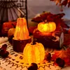 Herbstdeko Kürbis Deko Figuren mit LED Lichter 3 Stück Produktbild-Vorschau 6