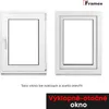 Sklepní okno Bílé 750X550mm dvojsklo (32 mm) Náhled obrázku produktu 5
