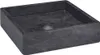 Waschbecken Schwarz 40x40x10 cm Marmor Produktbild-Vorschau 1