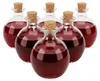 Szklane butelki Relaxdays, zestaw 6 sztuk, korek, 260 ml, Podgląd zdjęcia produktu 1