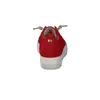 A rear view of a red and white platform slipper shoe. Náhľad obrázku produktu