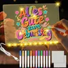 Led Notiztafel mit Farben,30x20cm Acryl Notiztafel mit 12 Produktbild-Vorschau 1