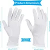 6 Paarec Stoffhandschuhe Weiß Baumwolle Weiße Handschuhe Produktbild-Vorschau 2