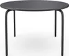 Gartentisch rund - D. 110 cm - Metall - Anthrazitgrau - Produktbild-Vorschau 1