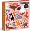 GALISON Quadratisches Puzzle Yoga für Katzen 500 Teile Produktbild-Vorschau 1