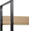 Close-up view of a shelf and metal frame of a bookshelf. Produktbild-Vorschau