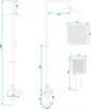 Technical drawing with dimensions of a shower set. Produktbild-Vorschau