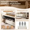 Coffre de rangement capitonné, banc coffre avec espace de Voir les images du produit 7
