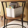 Runder Couchtisch im Industrie-Stil für das Wohnzimmer mit Produktbild-Vorschau 3