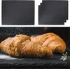 Schieferplatte 4er Set 40x30cm rechteckig mit Filzschonern Produktbild-Vorschau 4