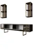 Skye Decor, Gold Line - Walnut, Gold, Wohnzimmer, Produktbild-Vorschau 9