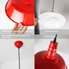 Plafonnier rouge de style industriel, diamètre 36 cm, métal Voir les images du produit 7