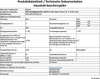 A product data sheet for a household dishwasher. Produktbild-Vorschau