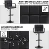 Meisterhome® Barhocker 2er Set - Höhenverstellbar mit lehne Produktbild-Vorschau 5