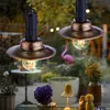 2er Set LED Solar Hängeleuchten, Metall dunkel, Glas klar Produktbild-Vorschau 2