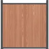 vidaXL Zaunelement mit 2 Pfosten Braun 180x186 cm WPC Produktbild-Vorschau 4