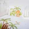 Bavlněné povlečení 100x135 Dino dinosauři bílý celadon Náhled obrázku produktu 10