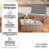 Mucola Sitzgruppe Polyrattan Lounge Gartengarnitur 2 Sessel Produktbild-Vorschau 11