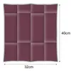 A product image showing a set of purple placemats or napkins with a quilted pattern, with dimensions indicated. Produktbild-Vorschau
