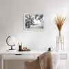 Gerahmtes Poster - Weißer Rahmen - Monochrom Strand Wolken Produktbild-Vorschau 6