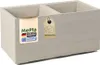 MePla - Kübel KARO-40 Holzoptik 80x40x40 beige Produktbild-Vorschau 1