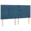 Boxspringbett mit Matratze & LED Dunkelblau 160x200 cm Samt Produktbild-Vorschau 6