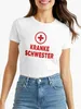 Damen T-Shirt Kranke Schwester Fasching Karneval Halloween Produktbild-Vorschau 1