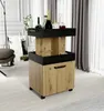 Servierwagen >Home Bar< auf Rollen, in Artisan Eiche Produktbild-Vorschau 1