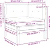 vidaXL Canapé d'angle de jardin avec coussins en bois Voir les images du produit 12