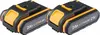 Two black and yellow lithium-ion batteries for power tools are shown on a white background. Náhled obrázku produktu