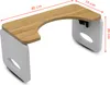 A product shot of a toilet stool with dimensions indicated. Produktbild-Vorschau