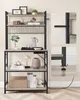 A multi-tiered storage shelf with decorative items and accessories. Náhled obrázku produktu