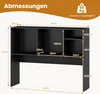 COSTWAY Schreibtischregal, Tischregal mit 4 Fächern, Produktbild-Vorschau 3