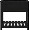 vidaXL Pflanzkübel mit Ablage Schwarz 82,5x54x81 cm Produktbild-Vorschau 5
