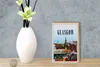 Holzschild Reise 12x18 cm Glasgow Scotland Altstadt Produktbild-Vorschau 5